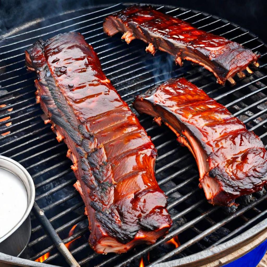 smoking ribs